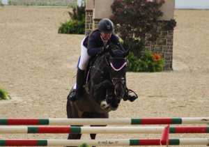 Lauren Hester and Warinde B compete in the $40,000 Bluegrass Grand Prix; photo by Haley Kane